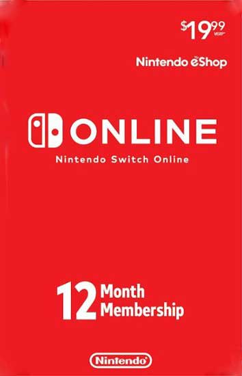 Nintendo Switch Online Individual Membership 12 Months NA Digital Key